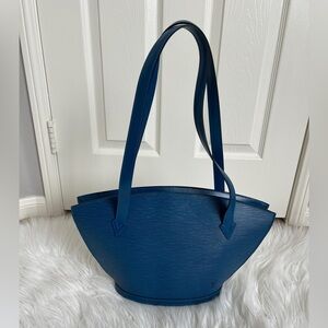 Blue Louis Vuitton handbag